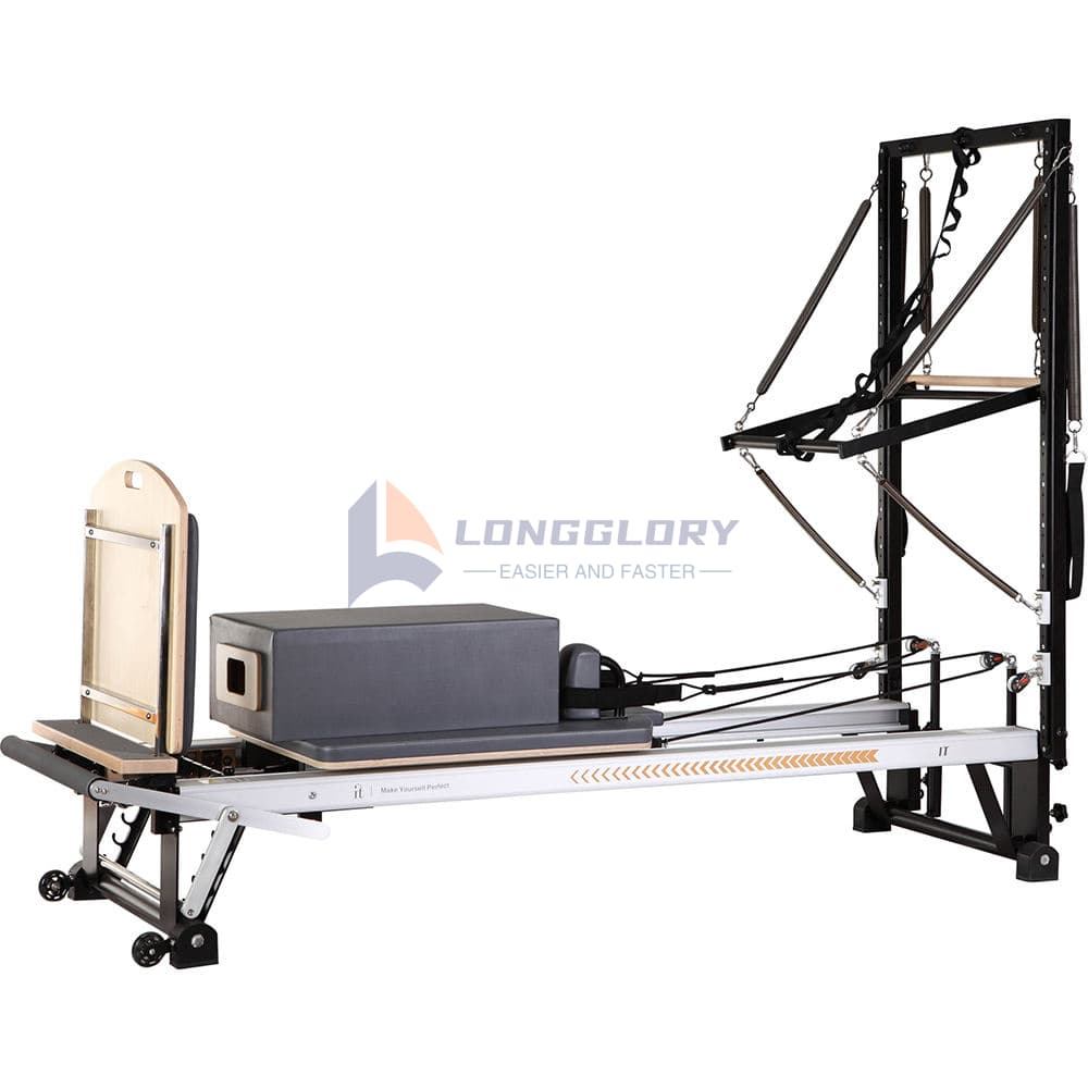 अर्ध्या टॉवरसह ॲल्युमिनियम पिलेट्स सुधारक